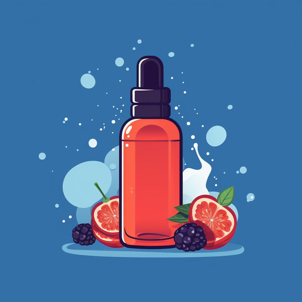 A bottle of high-quality e-liquid